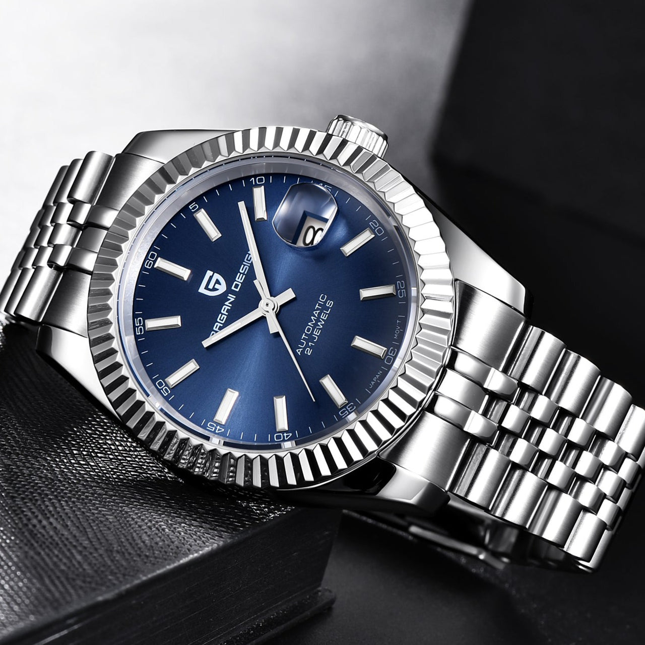PD-1645 | Acero Inox. 316L | Cristal de Zafiro | Miyota 8215 | 42mm ...