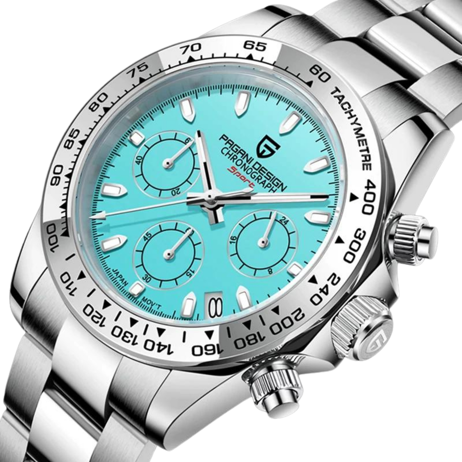 ️ PD1727 Acero Inox. 316L Cristal Zafiro Seiko VK63 10BAR